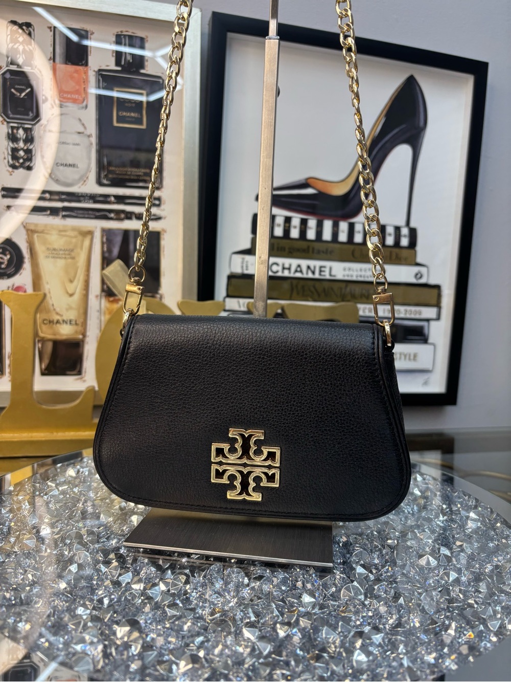 Tory Burch Britten Mini Crossbody Bag EUC